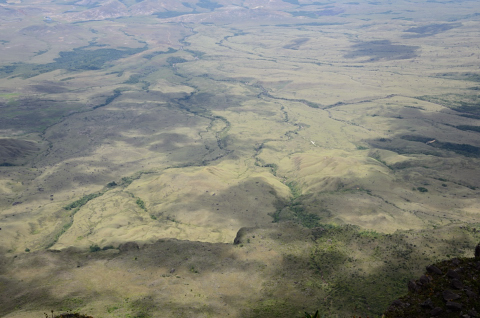 Gran sabana desde mirador sin nombre