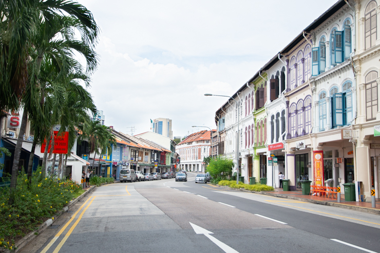 Calles del barrio chino de singapur