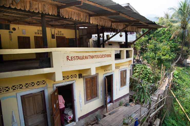 Las habitaciones del hostal/bar/restaurante Nam Ou