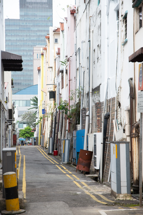Limpio callejón de singapur