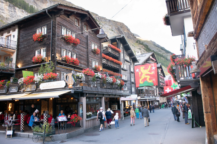 La calle principal de Zermatt