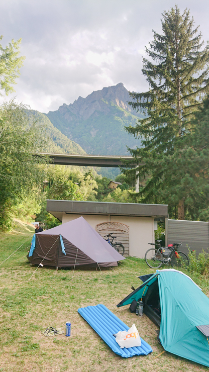 Mi carpita en el campamento